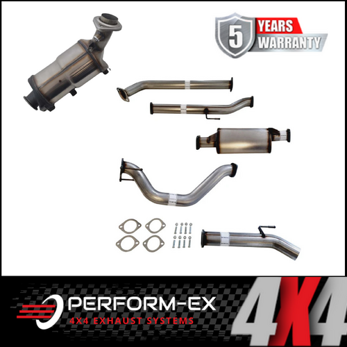 PERFORM-EX 3" STAINLESS STEEL TURBO BACK EXHAUST SYSTEM WITH DPF DUMMY FITS TOYOTA HILUX GUN126R 2.8L 4CYL 2015-ON - MUFFLER