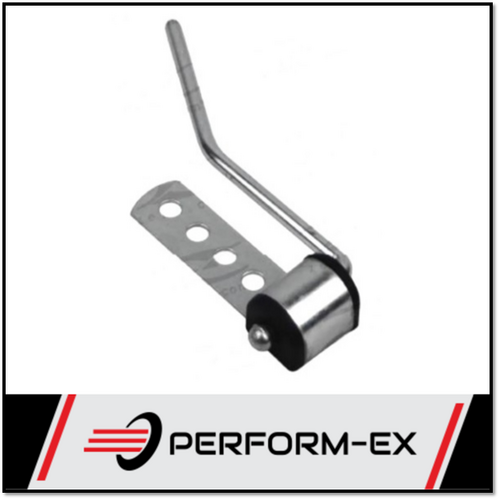 UNIVERSAL EXHAUST SWIVEL BRACKET 4 HOLES 8MM ROD (ZINC PLATED)