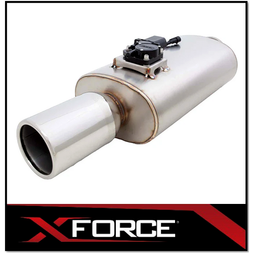 XFORCE VAREX 2.5" OVAL MUFFLER WITH 4" SINGLE TIP (VMK8-250)