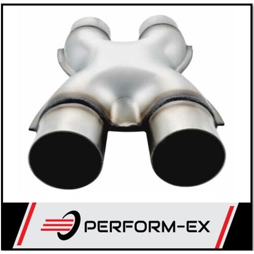 STAINLESS STEEL EXHAUST X-PIPE (KISS CROSSOVER) PRESSED 3" 76MM