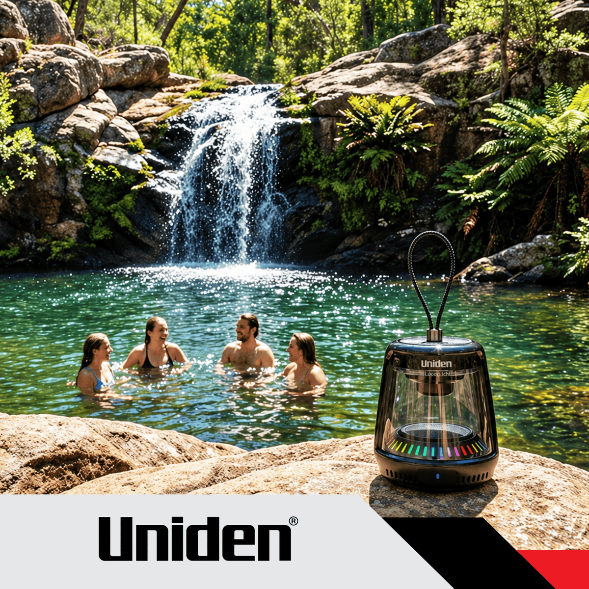 UNIDEN LOOOP ICHI PORTABLE BLUETOOTH SPEAKER WITH MAGNETIC BASE