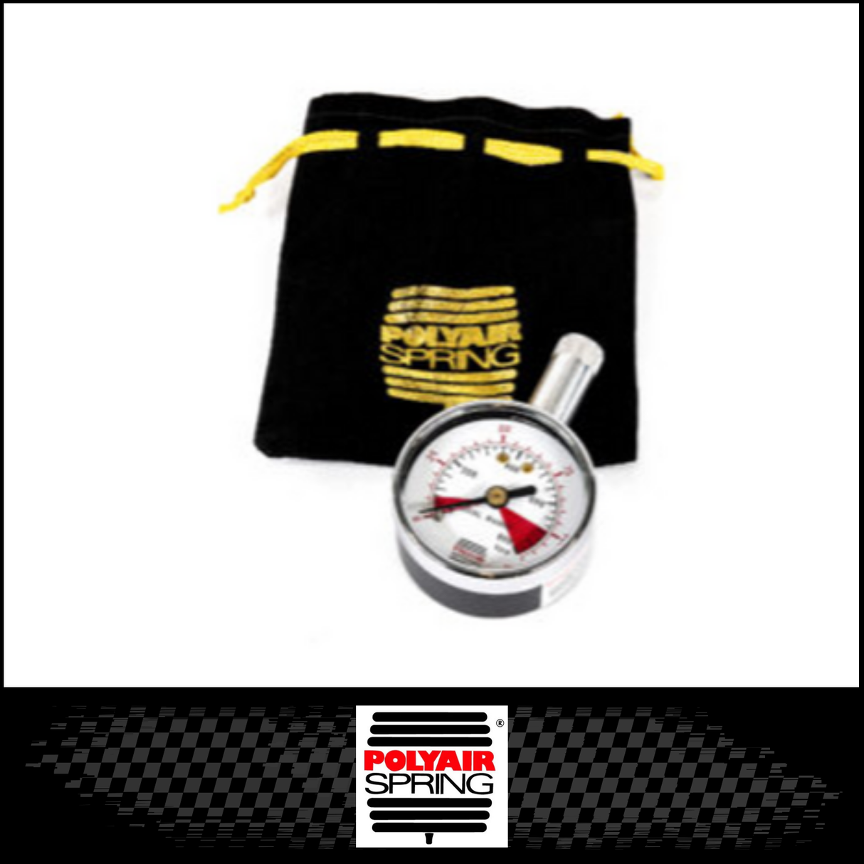POLYAIR AIRBAG MANUAL AIR PRESSURE GAUGE 60PSI (19060)