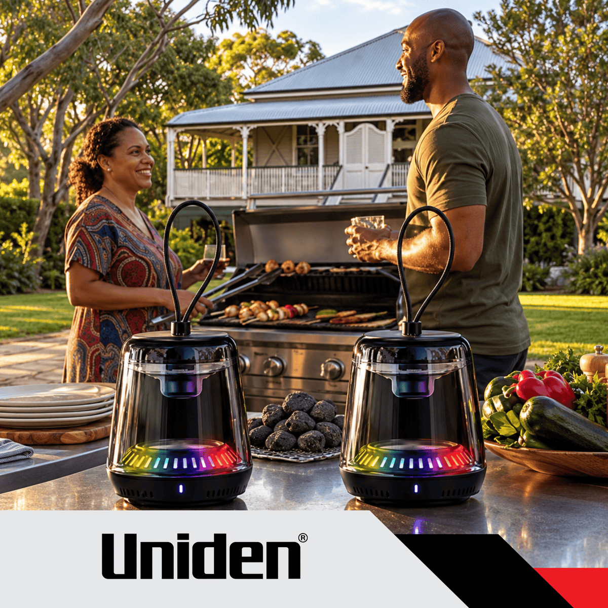 UNIDEN LOOOP ICHI PORTABLE BLUETOOTH SPEAKER WITH MAGNETIC BASE