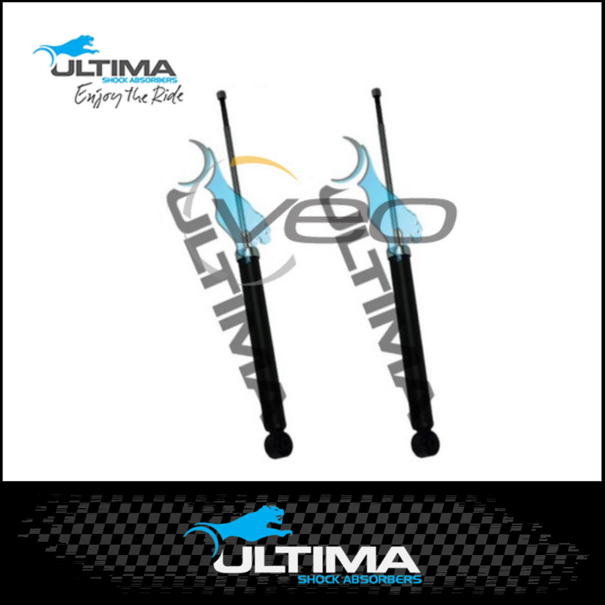 REAR NITRO GAS ULTIMA SHOCKS (PAIR) FITS TOYOTA YARIS NCP91R 11/05-10/11