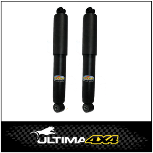 ULTIMA 4X4 NITRO GAS HEAVY DUTY REAR SHOCKS (PAIR) FITS MITSUBISHI CHALLENGER PA V6 4WD 8/2000-3/2007 (400040B)