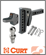 CURT REBELLION XD SHOCK DROP BALL MOUNT (50MM TOWBALL KIT)