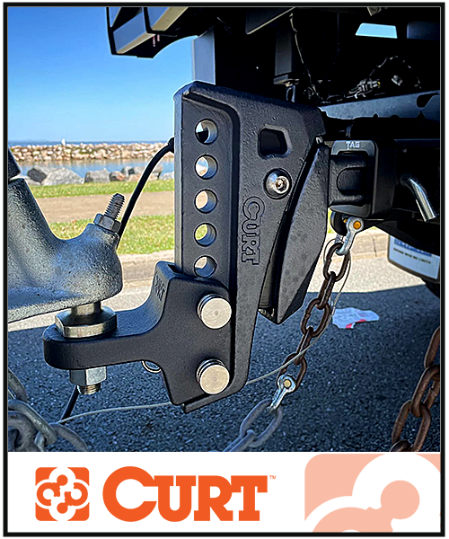 CURT REBELLION XD SHOCK DROP BALL MOUNT (50MM TOWBALL KIT)