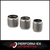 STAINLESS STEEL 4" LONG X 2.25" (57MM) EXHAUST RACE FLEX BELLOW WITH INNER SLEEVE (FLEX4225C)