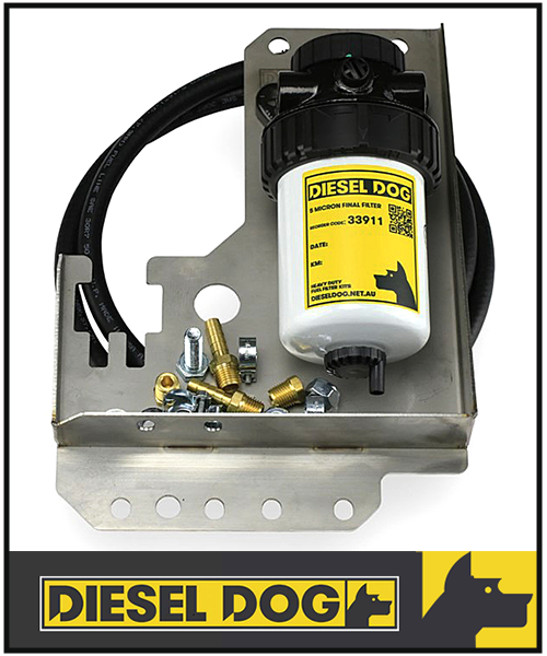 DIESEL DOG SECONDARY FUEL FILTER KIT FITS TOYOTA HILUX KUN26R 3.0L 1/2005-12/2015
