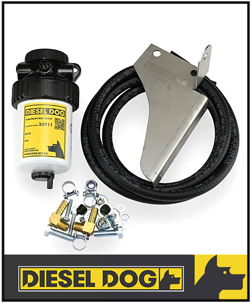 DIESEL DOG SECONDARY FUEL FILTER KIT FITS NISSAN NAVARA D40 STX550 3/11-12/14