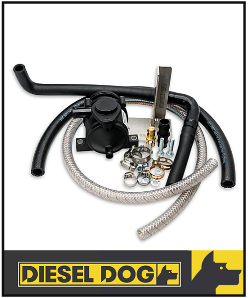 PROVENT CATCH CAN KIT BY DIESEL DOG FITS TOYOTA HILUX KUN26R 3.0L TD 1/05-12/15