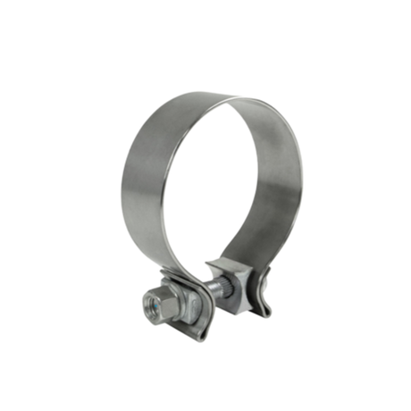 1.75" (45MM) STAINLESS STEEL EXHAUST PIPE CLAMP - ACCUSEAL SINGLE BOLT