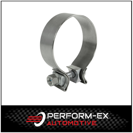2.25" (57MM) STAINLESS STEEL EXHAUST PIPE CLAMP - ACCUSEAL SINGLE BOLT
