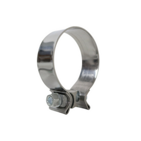 3" (76MM) STAINLESS STEEL EXHAUST PIPE CLAMP - ACCUSEAL SINGLE BOLT