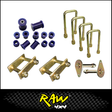 RAW 4X4 BUSH, SHACKLE, PIN & U-BOLT KIT FITS TOYOTA LANDCRUISER VDJ79R 4.5L V8 (BSK1014)