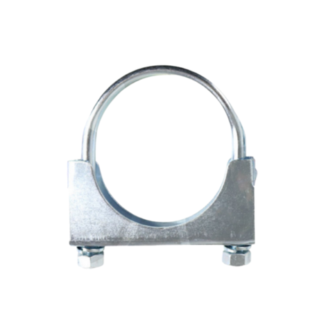 U-BOLT EXHAUST CLAMP - INSIDE DIAMETER 67MM (2 5/8" INCH) ZINC PLATED