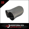 2 x 2.5" INLET 3" OUTLET 2 INTO 1 SS COLLECTOR CONE (CC210SS)
