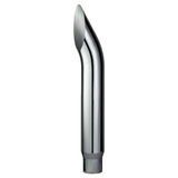 CHROME EXHAUST STACK CURVED REDUCING 8" OD > 5" OD WITH PLAIN INLET