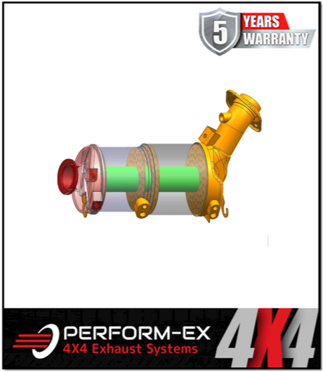 DPF DELETE DUMMY VERSION FITS TOYOTA HILUX GUN126R N80 2.8L 4CYL 2015-ON (DPF153PO)