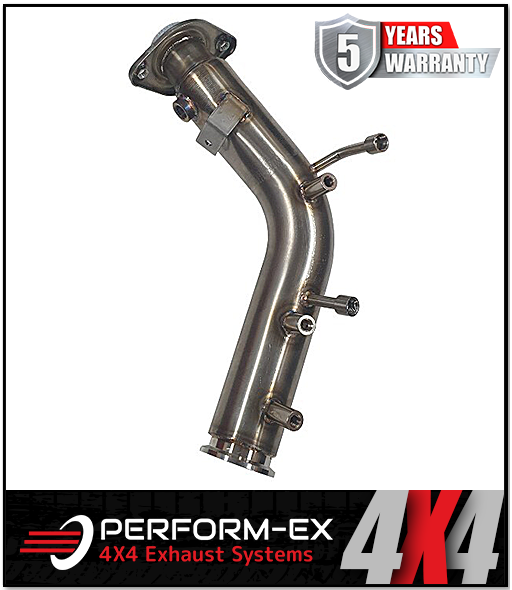 3" DPF DELETE PIPE 304 STAINLESS STEEL FITS TOYOTA FORTUNER GUN156R 2.8L 1GD-FTV 2015-ON