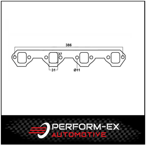 EXHAUST MANIFOLD/EXTRACTOR GASKET KIT FITS FORD FALCON WINDSOR V8 221, 260, 302, 351 (DSF003)