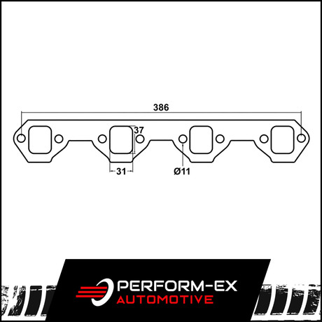 EXHAUST MANIFOLD/EXTRACTOR GASKET KIT FITS FORD FALCON WINDSOR V8 221, 260, 302, 351 (DSF003)