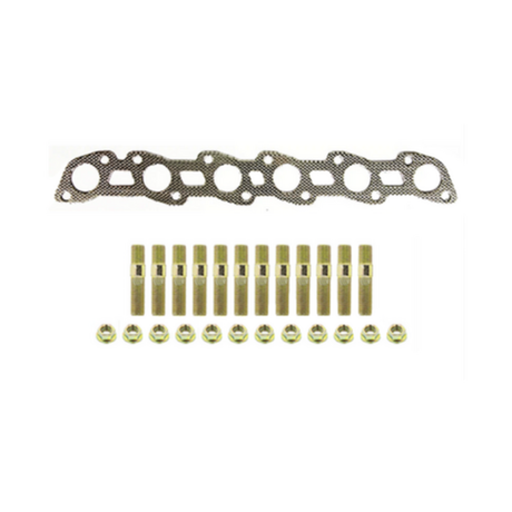 EXHAUST MANIFOLD GASKET, STUD & NUT KIT FITS NISSAN SKYLINE R31 3.0L 6CYL RB30 (STANDARD MANIFOLD)