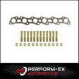 EXHAUST MANIFOLD GASKET, STUD & NUT KIT FITS HOLDEN COMMODORE VL 3.0L 6CYL RB30 (STANDARD MANIFOLD)