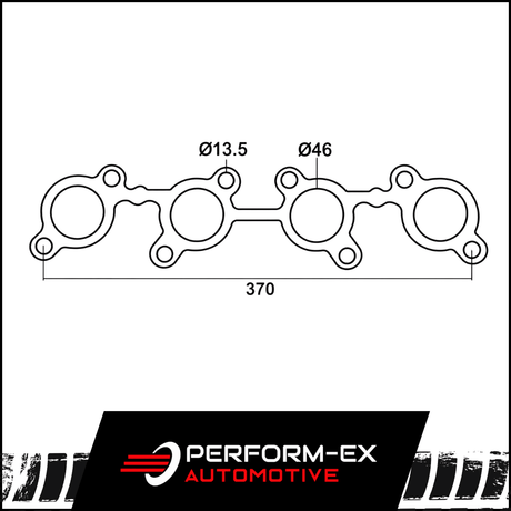 EXHAUST MANIFOLD/EXTRACTOR GASKET FITS TOYOTA LANDCRUISER UZJ100R 4.7L 2UZ V8 3/1998-2007 (DSF818)