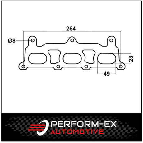 EXHAUST MANIFOLD/EXTRACTOR GASKET FITS HOLDEN COMMODORE VZ VE 3.6L ALLOYTECH 8/2004-5/2013 (DSF824)