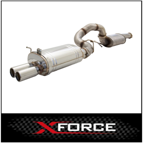 XFORCE STAINLESS STEEL 3.5" TURBO BACK EXHAUST SYSTEM FITS FORD FALCON BA BF 4.0L XR6 TURBO SEDAN 9/2002-4/2008 (E4-F6-02-B-TBS)
