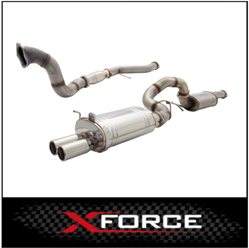 XFORCE STAINLESS STEEL 3.5" TURBO BACK EXHAUST SYSTEM FITS FORD FALCON BA BF 4.0L XR6 TURBO SEDAN 9/2002-4/2008 (E4-F6-02-B-TBS)