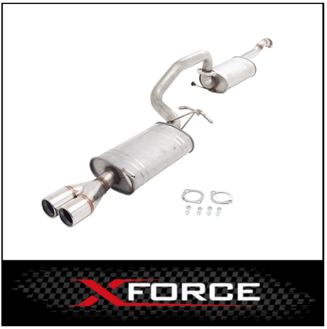 FORD FALCON FG XR6 NON TURBO SEDAN XFORCE 2.5in 409 STAINLESS STEEL CAT BACK EXHAUST (E4-F10-CBS)