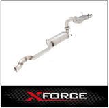 FORD FALCON FG XR6 NON TURBO SEDAN XFORCE 2.5in 409 STAINLESS STEEL CAT BACK EXHAUST (E4-F10-CBS)