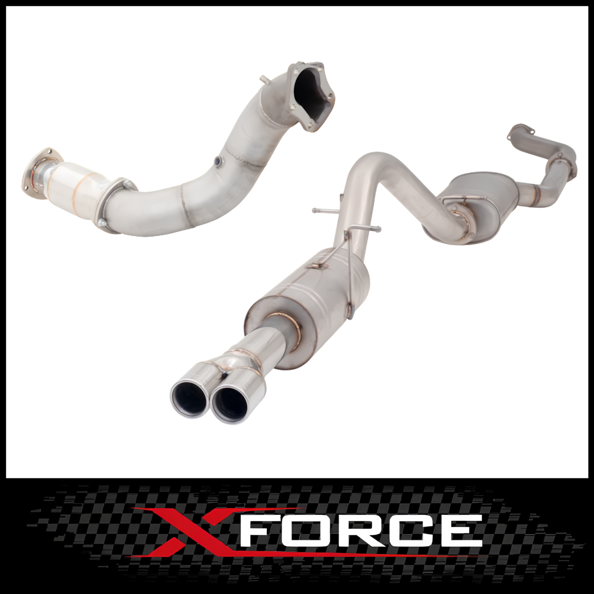 XFORCE STAINLESS STEEL 3.5" TURBO BACK EXHAUST SYSTEM FITS FORD FALCON FG FG-X 4.0L XR6 TURBO UTE 5/2008- 10/2016 (E4-FG60-TBS)
