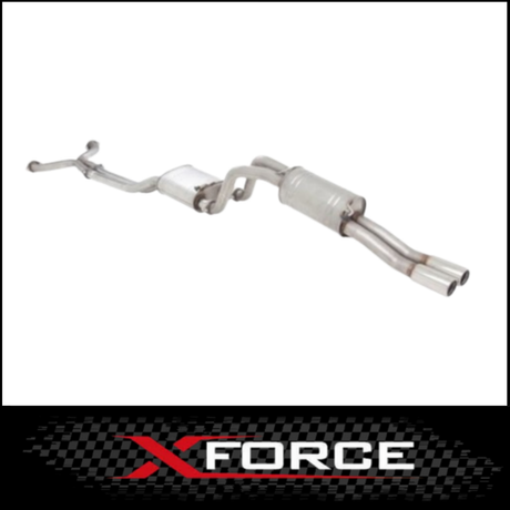 FORD FALCON FG XR8 UTE XFORCE TWIN 2 1/2" 409 STAINLESS STEEL CAT BACK EXHAUST