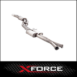 HOLDEN COMMODORE VT VX VY VZ V8 SEDAN TWIN 3" CATBACK XFORCE 409 STAINLESS STEEL EXHAUST SYSTEM (E4-HV08-CBS)