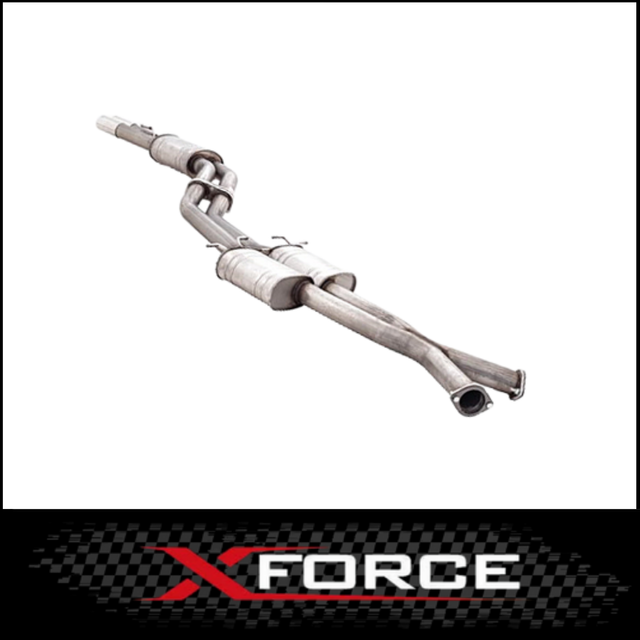 HOLDEN COMMODORE VT VX VY VZ V8 SEDAN TWIN 3" CATBACK XFORCE 409 STAINLESS STEEL EXHAUST SYSTEM (E4-HV08-CBS)