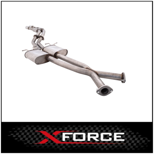 XFORCE TWIN 3" 409 STAINLESS STEEL CATBACK EXHAUST SYSTEM FITS HOLDEN COMMODORE VT VU VX VY VZ V8 UTE/WAGON (E4-HV092-CBS)