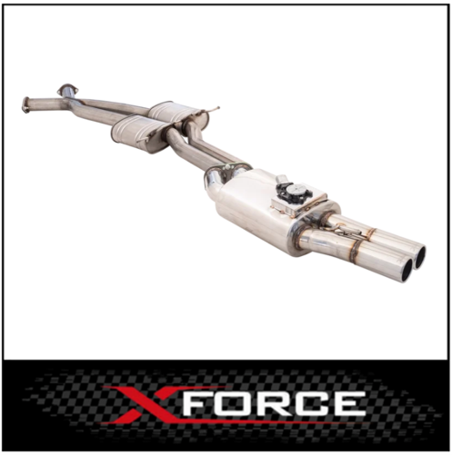 XFORCE TWIN 3" 409 STAINLESS STEEL CATBACK EXHAUST SYSTEM WITH VAREX FITS HOLDEN COMMODORE VT VU VX VY VZ V8 UTE/WAGON (E4-HV09VMK-CBS)