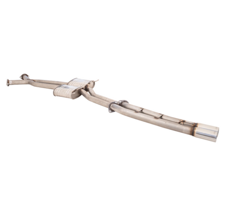XFORCE TWIN 2.5" CATBACK 409 STAINLESS STEEL EXHAUST SYSTEM WITH STRAIGHT TAILPIPE REAR FITS HOLDEN COMMODORE VT VX VY VZ V8 SEDAN