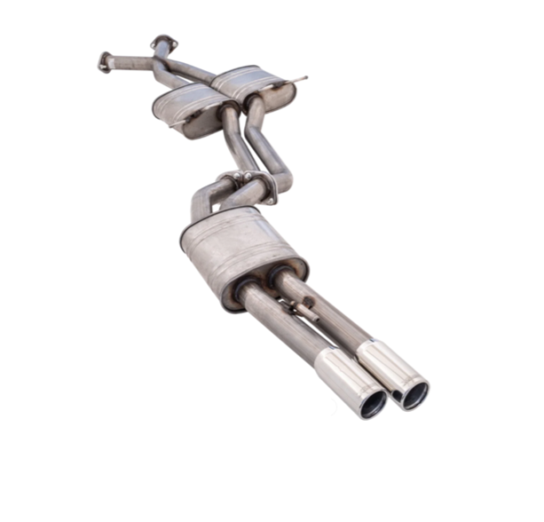 XFORCE TWIN 2.5" CATBACK 409 STAINLESS STEEL EXHAUST SYSTEM WITH MUFFLER REAR FITS HOLDEN STATESMAN WH WK WL V8 (E4-HV22-1-CBS)