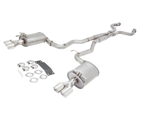 XFORCE TWIN 3" 409 STAINLESS STEEL CATBACK EXHAUST SYSTEM FITS HOLDEN COMMODORE VE/VF SEDAN/WAGON SS/SV6 (E4-VF73SED-CBS)