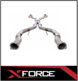 XFORCE TWIN 3" 409 STAINLESS STEEL CATBACK EXHAUST SYSTEM WITH VAREX REAR MUFFLERS FITS HOLDEN COMMODORE VE/VF UTE V8