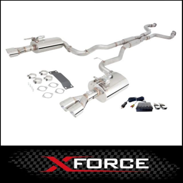 XFORCE TWIN 3" 409 STAINLESS STEEL CATBACK EXHAUST SYSTEM WITH VAREX REAR MUFFLERS FITS HOLDEN STATESMAN/CAPRICE WM/WN V6/V8