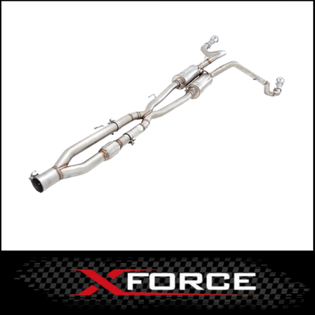 XFORCE TWIN 2 1/2" INTO TWIN 3" STAINLESS STEEL CATBACK EXHAUST SYSTEM FITS RAM 1500 DS 5.7L V8