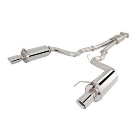 FORD MUSTANG FM GT 5.0L V8 XFORCE TWIN 3" STAINLESS STEEL CAT BACK EXHAUST SYSTEM (ES-FM15-CBS)