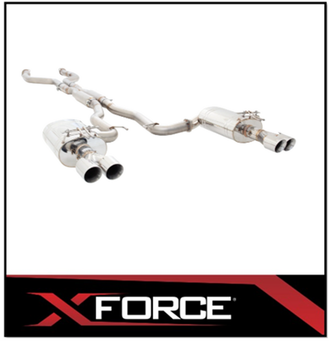 XFORCE TWIN 2.5" 304 STAINLESS STEEL CATBACK EXHAUST SYSTEM FITS HOLDEN COMMODORE VE/VF SEDAN/WAGON SS/SV6 (ES-VF72SED-CBS)