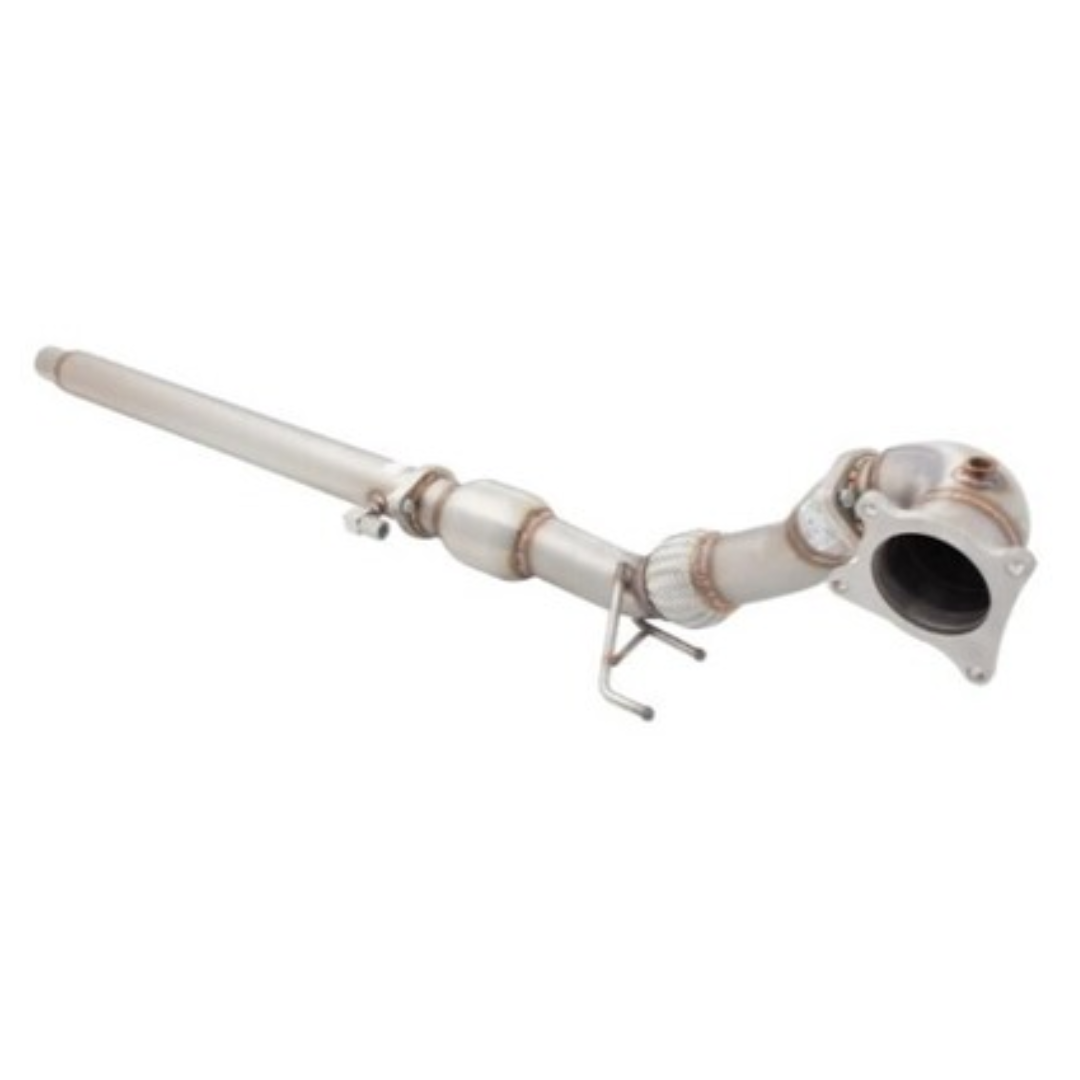 XFORCE 304 STAINLESS STEEL DUMP PIPE WITH CAT (3.5" TO 3") FITS AUDI A3 8P 2.0L QUATTRO 2003-2012