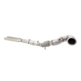 XFORCE 304 STAINLESS STEEL DUMP PIPE WITH CAT (4" TO 3") FITS AUDI RS3 8V HATCH 2015-2017